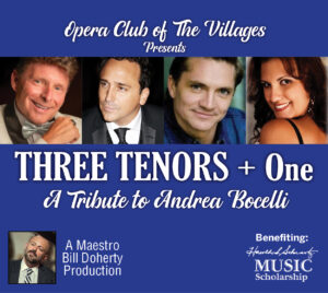 Three Tenors Plus One featuring Clark Barrios, Mary Jo Vitale, and more!